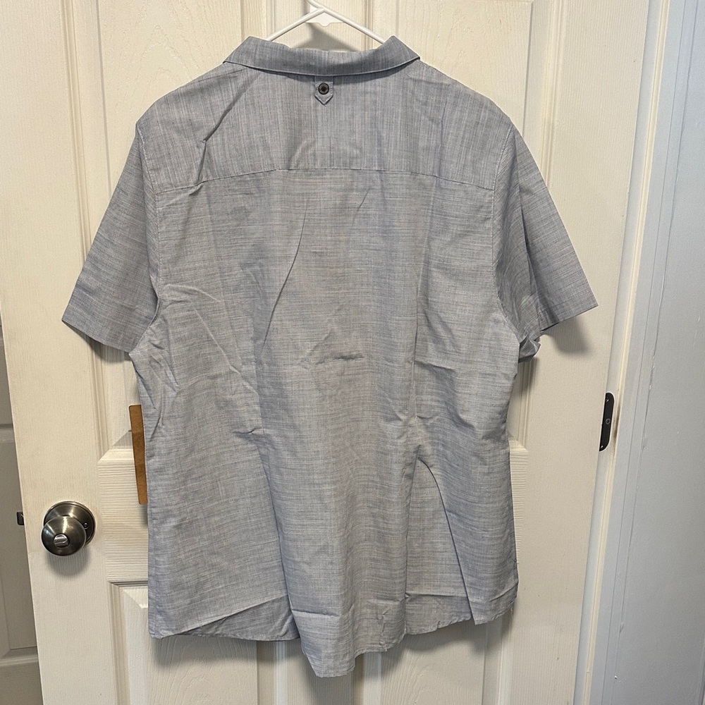 Urban Collection by Chef Works Light Blue Button Down Short Sleeve Shirt NWT - Picture 5 of 5